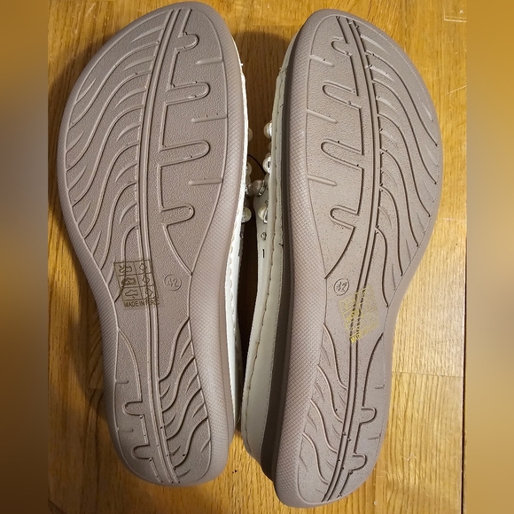 NEW Cloud 90 sandals pearls and rhinestone diamonds wedge size 42 - Picture 5 of 6